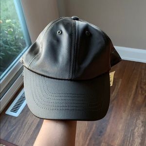 Olive Green Satin Hat